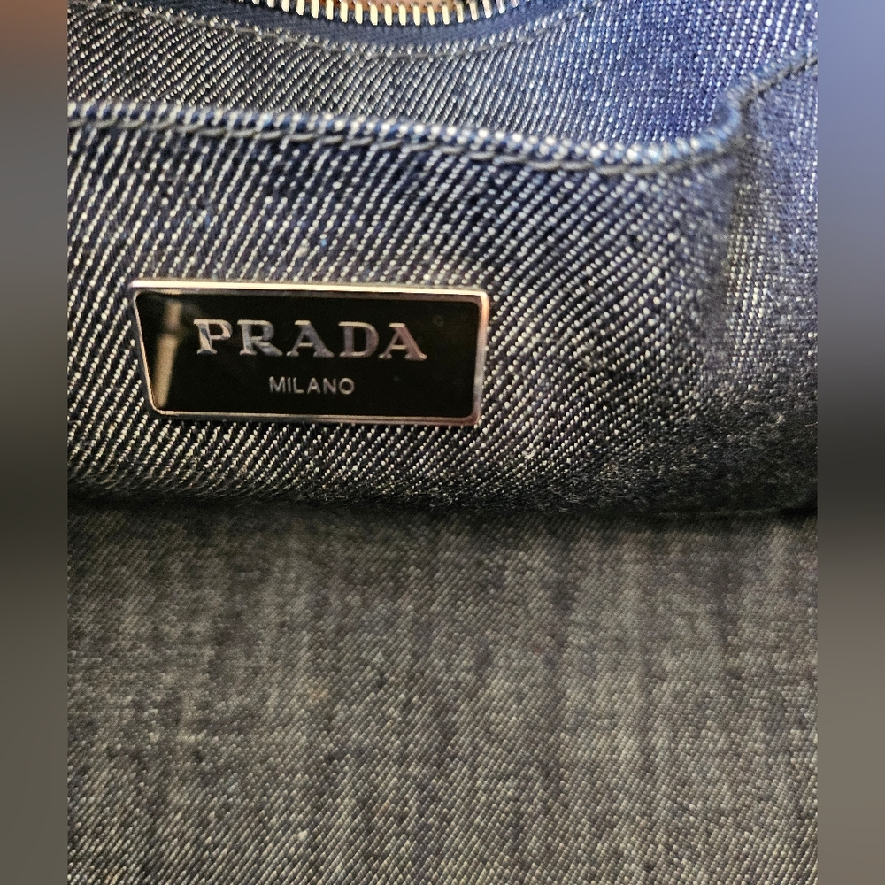 EUC Prada Canapa 2 way Studded Tote Bag - Picture 17 of 17